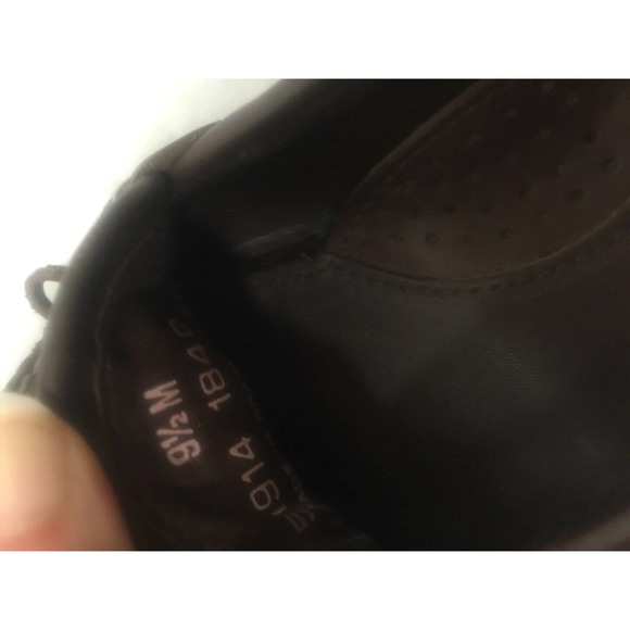 Genuine Fullgrain Leather Moccasin Tie Loafer Brown Tanned Hide 9 1/2M US 43 EU main image 4